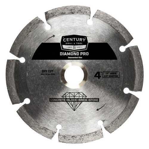 Segmented Rim Diamond Saw Blade 4" D X 44385" Diamond