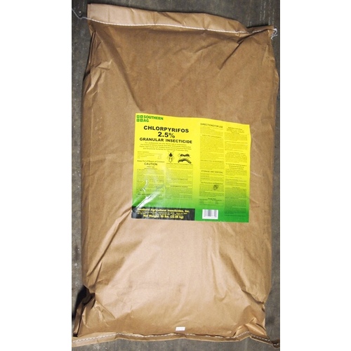 CHLORPYRIFOS 2.5% GRANULAR INSECTICIDE - 50 lbs. (aka DURSBAN, or LORSBAN)