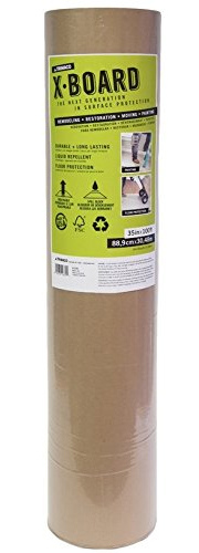 TRIMACO 12370 Surface Protector, 100 ft L, 35 in W, Paperboard, Brown