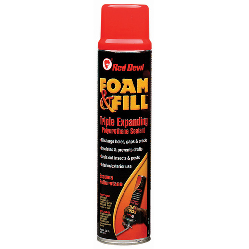 Foam & Fill Foam Sealant, Champagne, 20 oz Aerosol Can