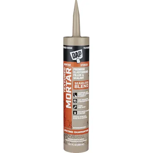 Sealant Premium Textured Mortar Beige Advanced Latex Concrete and Mortar 10.1 oz Beige - pack of 12