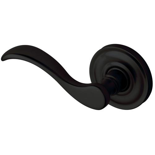 Single Left Hand 5455V Lever Less Rose Satin Black Finish