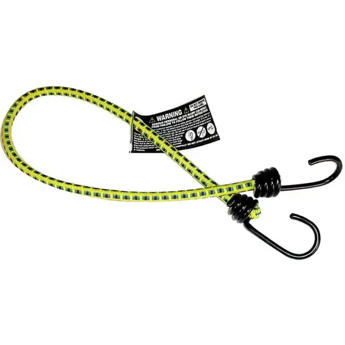 Bungee Cord, 24 in L, Rubber, Hook End Other