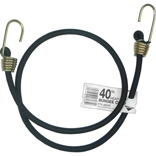 Bungee Cord Black 40" L X 0.374" T Black - pack of 10