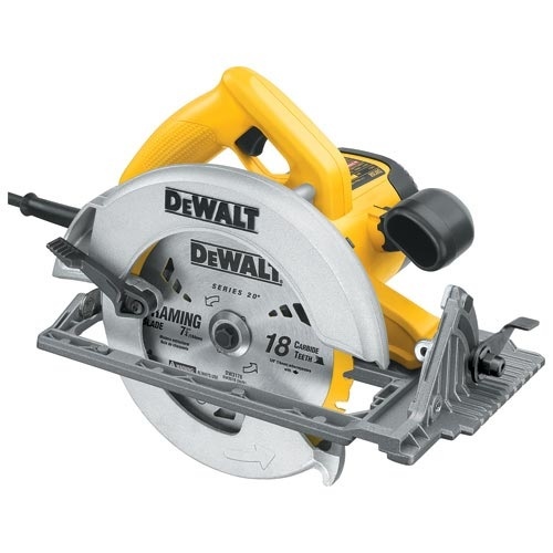 Circular Saw, 15 A, 7-1/4 in Dia Blade, 5/8 in Arbor, 2 in at 45 deg, 2.55 in at 90 deg D Cutting