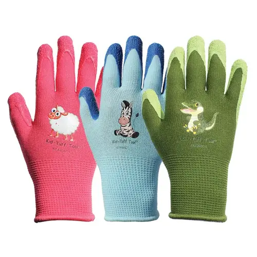 Kid Tuff Gloves Kid Tuff-Too Child's Palm-dipped Assorted Youth Assorted