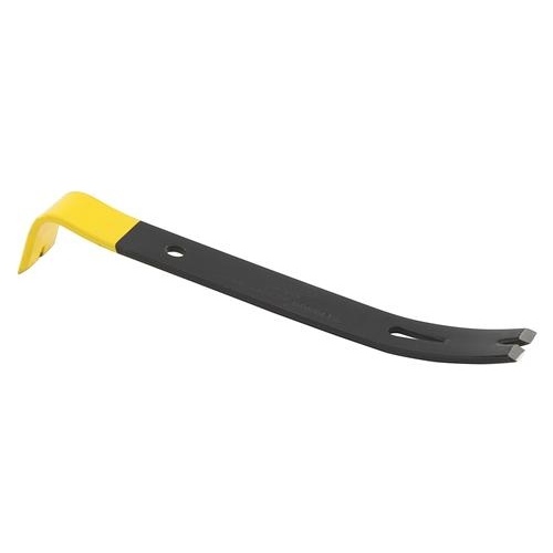 Stanley 55-045 Pry Bar, 7 in L, Beveled Tip, 1-3/4 in Claw Blade Width Tip, HCS Powder-Coated
