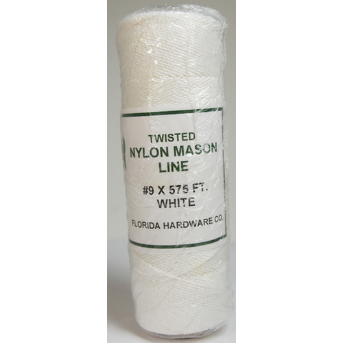 Twisted Nylon Mason Twine-White #9 x 575ft