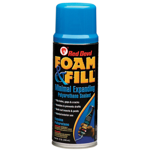 Foam & Fill Foam Sealant, Champagne, 12 oz Aerosol Can