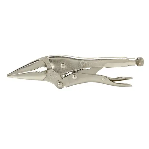 C9NVN/C9NV Locking Plier, 9 in OAL, 2-7/8 in Jaw Opening, Non-Slip Grip Handle Silver