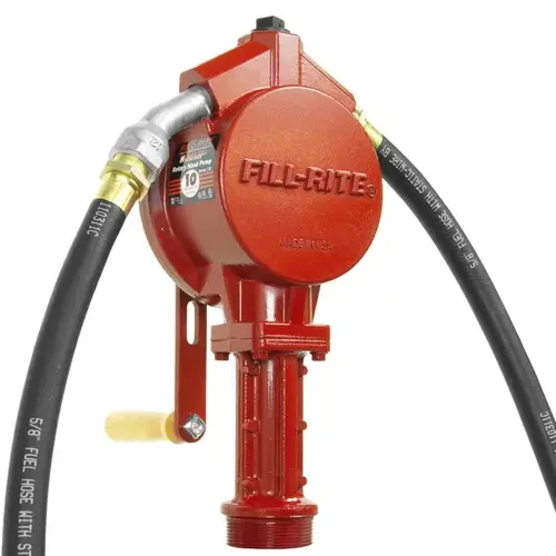 Fill-Rite FR112 Rotary Hand-Operated Fuel Transfer Pump with Nozzle Spout