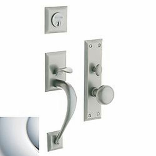 Concord Single Cylinder Entry Mortise Trim Bright Chrome Finish