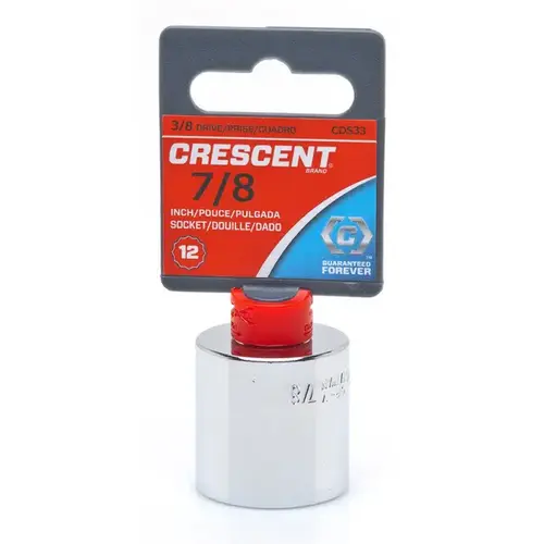 Crescent CDS33N 12 Point Standard SAE Sockets, 3/8 in Dr, 7/8 in Opening
