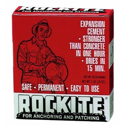 Rockite 10001-XCP12 Expansion Cement, Powder, White, 1 lb Box - pack of 12