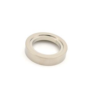 1-3/4" Contemporary Round Cylinder Collar Lifetime Bright Nickel Finish