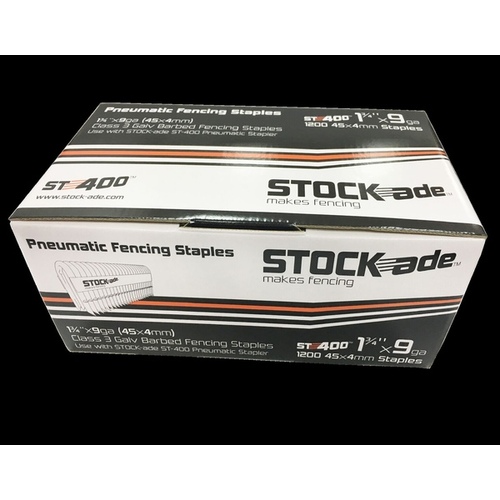 STOCKADE 1-3/4" 9 GAUGE FENCE STAPLES pack of 1000