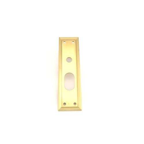 Nashville Interior Escutcheon Cut for Knob Vintage Brass Finish