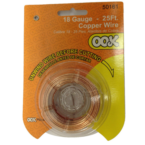 Wire 25 ft. L Copper 18 Ga.