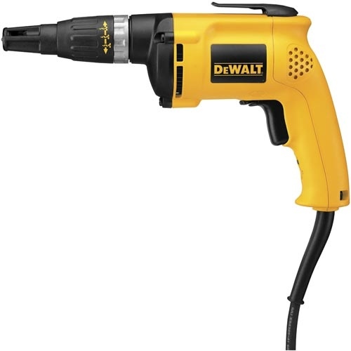 Drywall Screwgun, 6 A, 1/4 in Chuck, 5300 rpm Speed, 8 ft L Cord Yellow