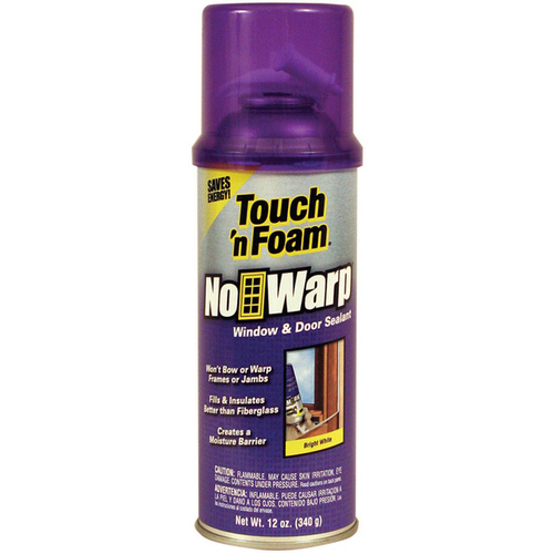 Foam Sealant No Warp White Polyurethane Window and Door 12 oz White