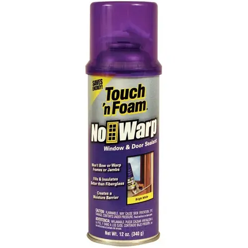 Foam Sealant No Warp White Polyurethane Window and Door 12 oz White