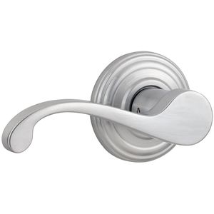 Commonwealth Passage Door Lock with 6AL Latch and RCS Strike Satin Chrome Finish