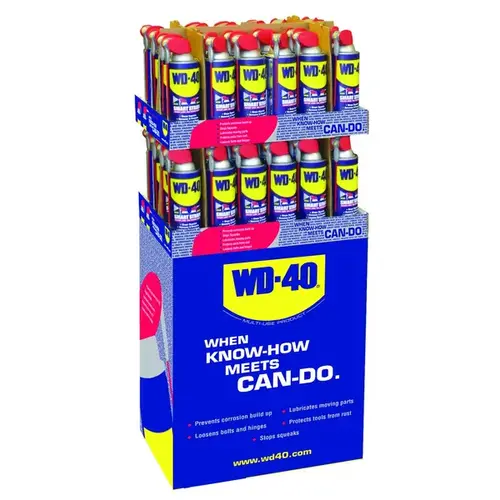 WD40 490051 Multi-Purpose Lubricant, Pre-Pack Smart Straw Display, 12-oz. Cans