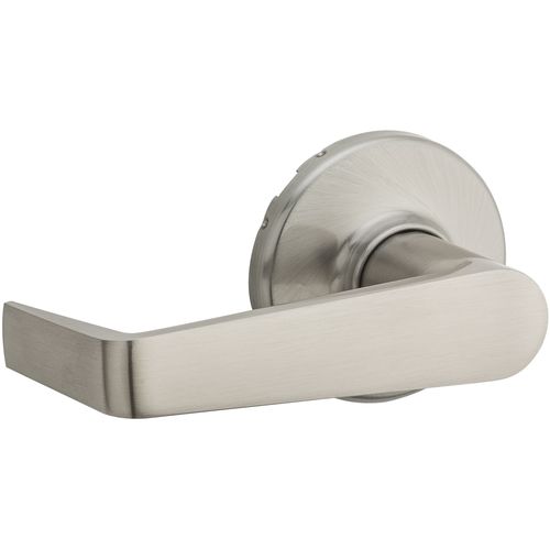 Kingston Light Commercial Passage Door Lock with RCAL Latch and RCS Strike Satin Nickel Finish