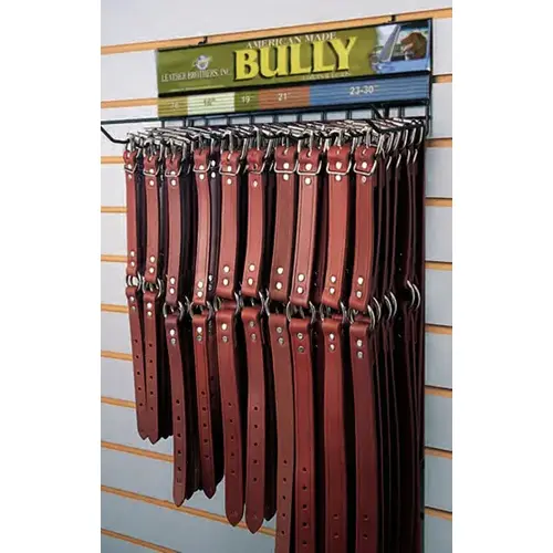 Bully Leather Collar Safety Display 30 Piece