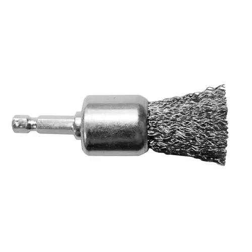 Wire Wheel Brush 1" Crimped Steel 4500 rp - 2 per pack x2 packs