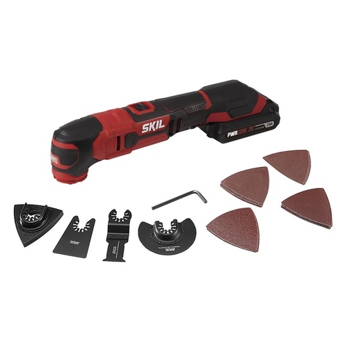 Oscillating Multi-Tool Kit, Battery Included, 20 V, 2 Ah, 11,000 to 16,000 opm