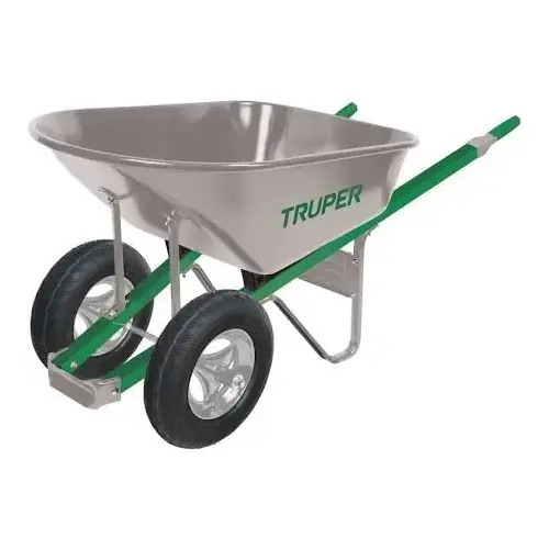 Truper TS6-2W Truper Tru Tough Steel Wheelbarrow Black