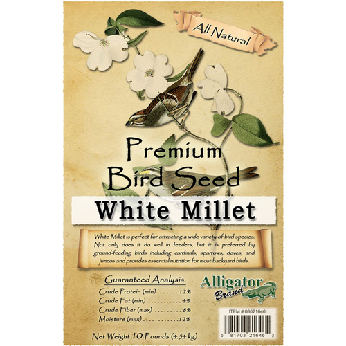 Bird Seed - Premium White Millet 10-lbs