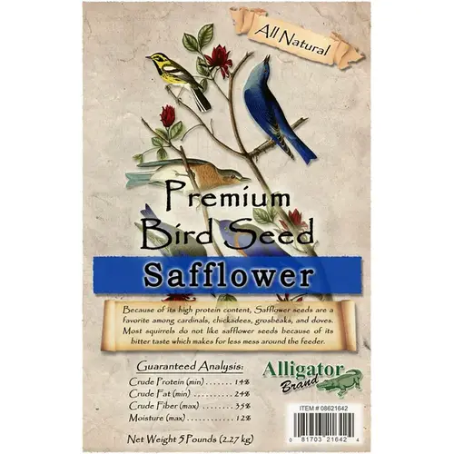 Bird Seed - Premium Safflower 5-lbs