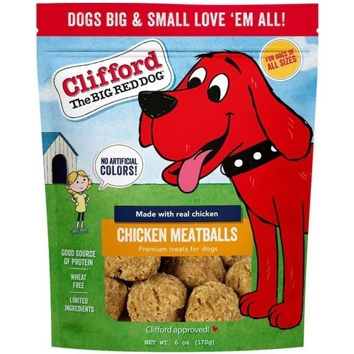 Clifford Soft & Chewy Chicken Meatballs Dog Treats - 6 oz Bag