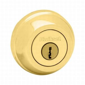 Double Cylinder Deadbolt with New Chassis with RCAL Latch and RCS Strike Lifetime Brass Finish