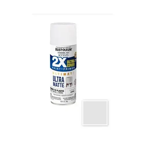 Painter's Touch 2X Ultra Matte White Spray - 12 fl oz