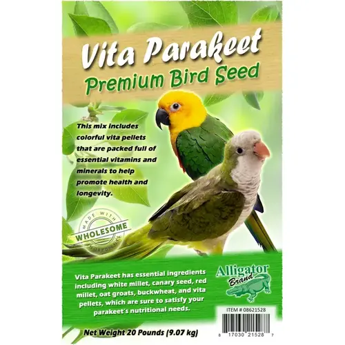 Vita Parakeet Premium Bird Seed 20-lbs