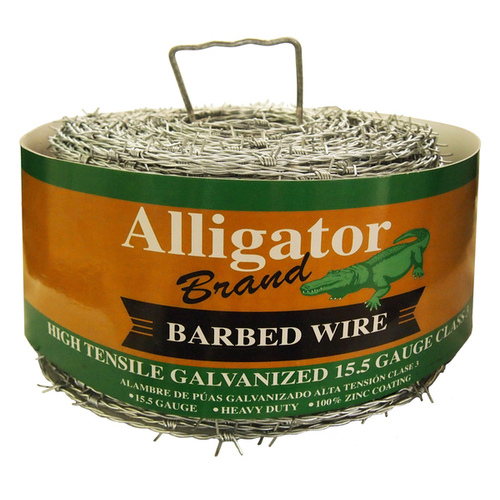 Barbed Wire 4-Point 15.5-Gauge 5"-Spacing 1320ft Class 3 Zinc-Coating