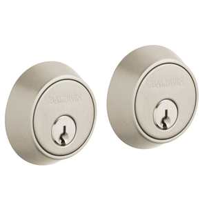 BALD CONTEMPORARY DOUBLE CYLINDER Deadbolt, Satin Nickel