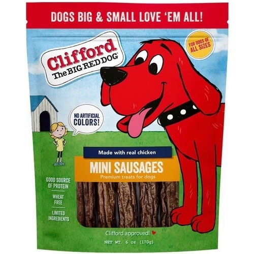 Clifford Soft & Chewy Mini Sausages Dog Treats - 6 oz Bag