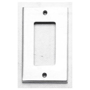 Single Rocker Modern Switchplate Bright Chrome Finish