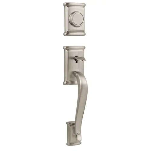 Ashfield Dummy Exterior Handleset Satin Nickel Finish