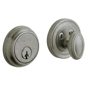 Traditional 1-5/8" Single Cylinder Deadbolt Distressed Antique Nickel Finish