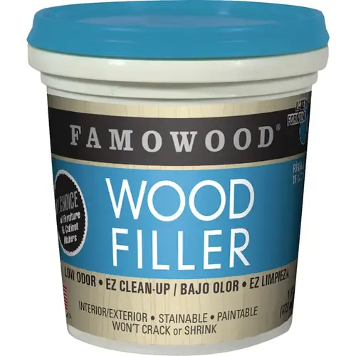 Latex Wood Filler, FAMOWOOD Pint, Fir/Maple Maple