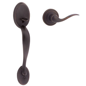 Left Hand Passage Chelsea Handleset with Interior Left Hand Tustin Trim, No Deadbolt with RCAL Latch and RCS Strike Venetian Bronze Finish