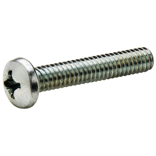 Decorative Hardware Screws, Pan Head, Phillips Drive, 1/4"-20 1" 1/4-20 x 1" Zinc plated