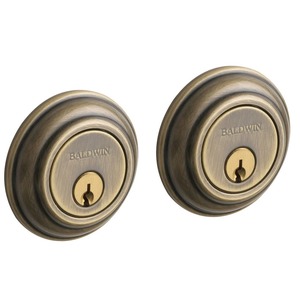 BALD TRADITIONAL DOUBLE CYLINDER Deadbolt, Satin Brass & Black