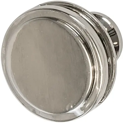 Knob, Oberon, BP36604PN 33 mm 44 mm Zinc alloy, polished, Nickel plated, Height: 33 mm, Knob diameter: 44 mm Nickel plated, polished