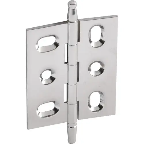 Decorative Butt Hinge, Mortise, Minaret Finial ELITE solid brass hinge, Polished chrome polished, Chrome plated